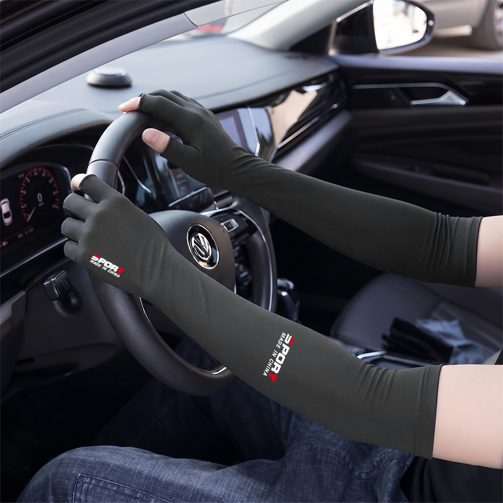 YXST Sarung Tangan Panjang Manset Sleeve Two Fingers Sunscreen Spandex - SP10 Gambar produk YXST Sarung Tangan Panjang Manset Sleeve Two Fingers Sunscreen Spandex - SP10 - 6