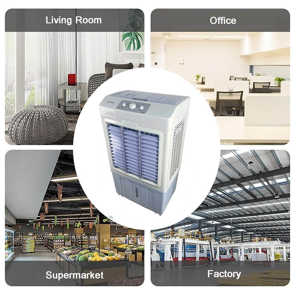 TaffHOME Kipas Air Cooler Industrial Pendingin 3 Speed 8.5m/s 150W 45L - 5000-2 Gambar produk TaffHOME Kipas Air Cooler Industrial Pendingin 3 Speed 8.5m/s 150W 45L - 5000-2