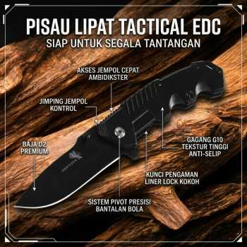 KNIFEZER Pisau Lipat Tactical Folding Knife Survival Camping EDC - SR-ZDD1