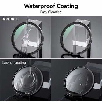 Gambar produk APEXEL Lensa Filter Kamera Smartphone Multi Coating 3in1 Clip 67mm - APL-67FL3S
