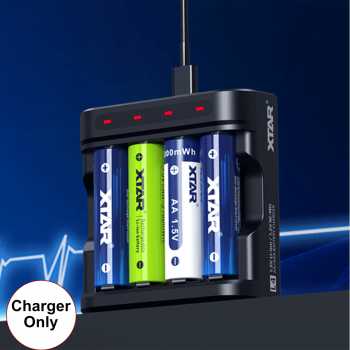 XTAR Charger Baterai 4 Slot AA AAA Li-Ion Ni-MH Fast Charging - L4