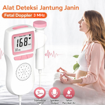 Gambar produk WEBEYOU Alat Deteksi Jantung Janin Fetal Doppler Bluetooth 3MHz - WF-FD101