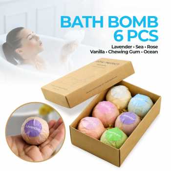 Biutte.co Bath Bombs Salt Sabun Mandi Bathtube 6 PCS - SKT