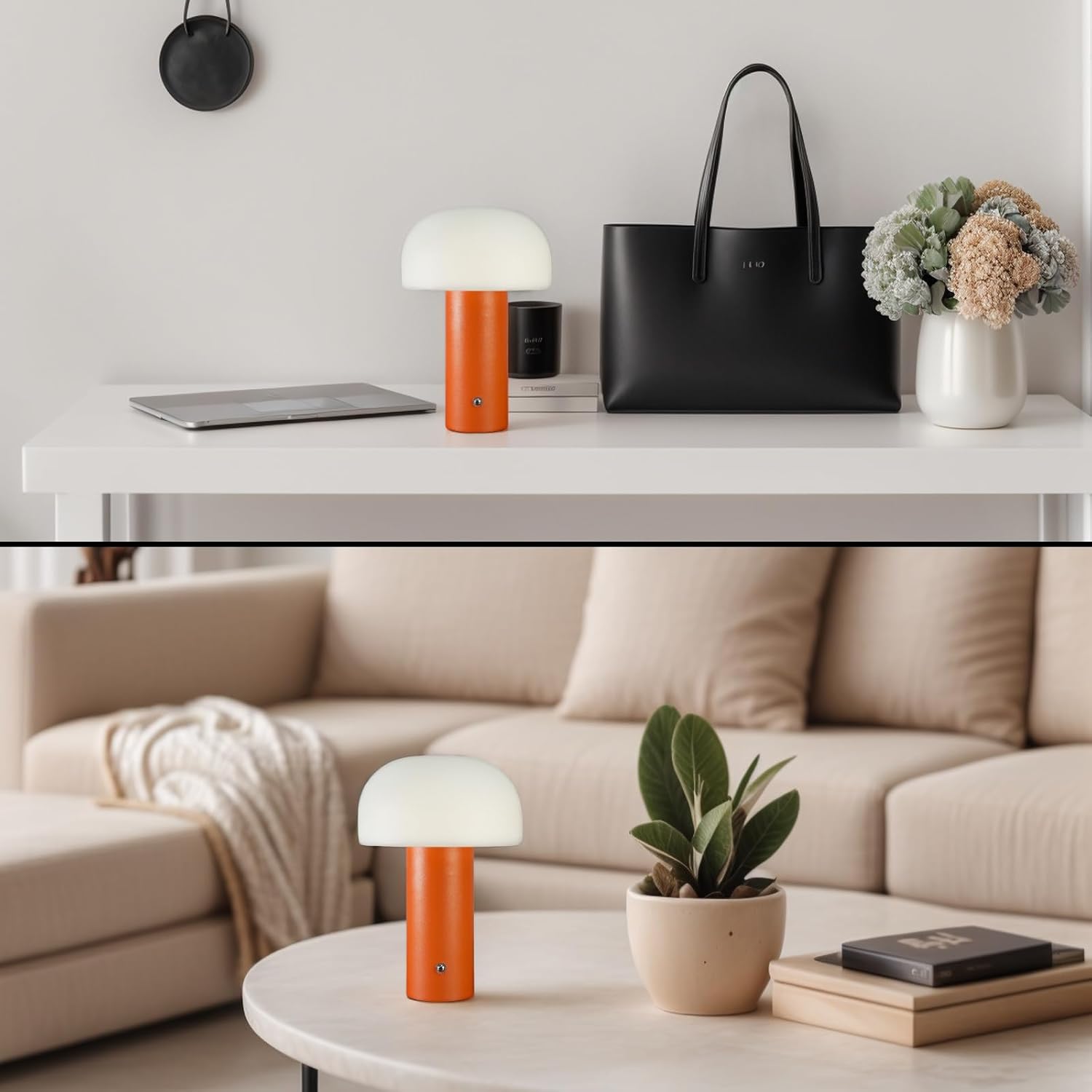 Gambar produk MAGCHARM Lampu Meja Hias Touch LED 3in1 Color Mushroom Lamp 1200mAh 3W - MG-12