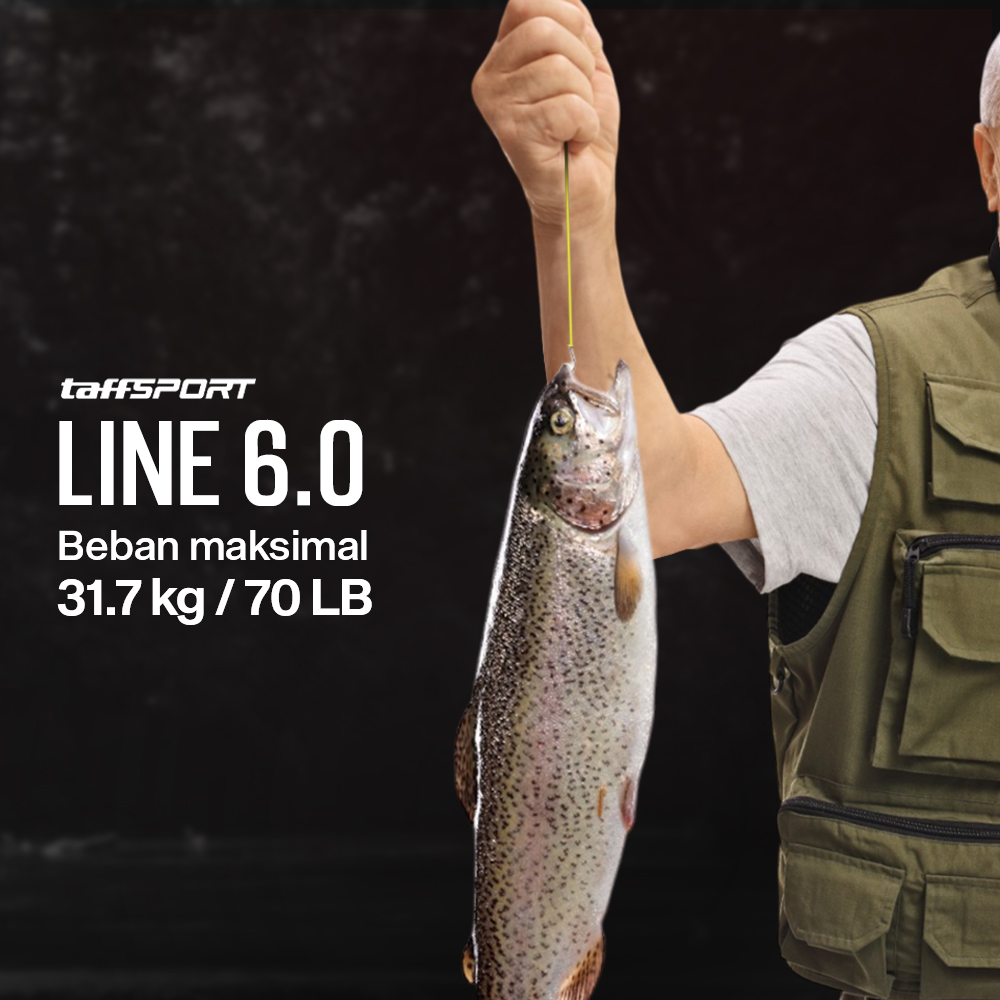 TaffSPORT Senar Pancing PE 8 Braided Strand Fishing Line 100M 6.0 - X8 Gambar produk TaffSPORT Senar Pancing PE 8 Braided Strand Fishing Line 100M 6.0 - X8 - 4