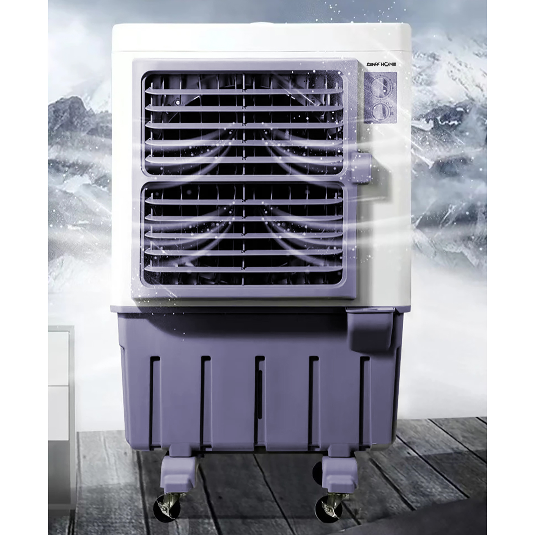 TaffHOME Air Cooler Industrial Evaporative 3 Speed 11.5m/s 480W 100L - 120A Gambar produk TaffHOME Air Cooler Industrial Evaporative 3 Speed 11.5m/s 480W 100L - 120A