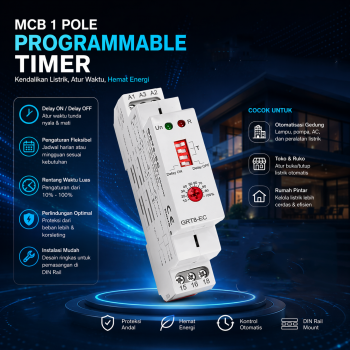 GHYEA Programmable Timer Switch Relay 8 Program 230V - GRT8-EC