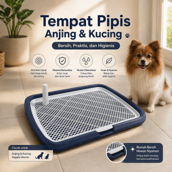 Dururui Tempat Pipis Anjing Kucing Pet Training Potty Tray Detachable - DR-65