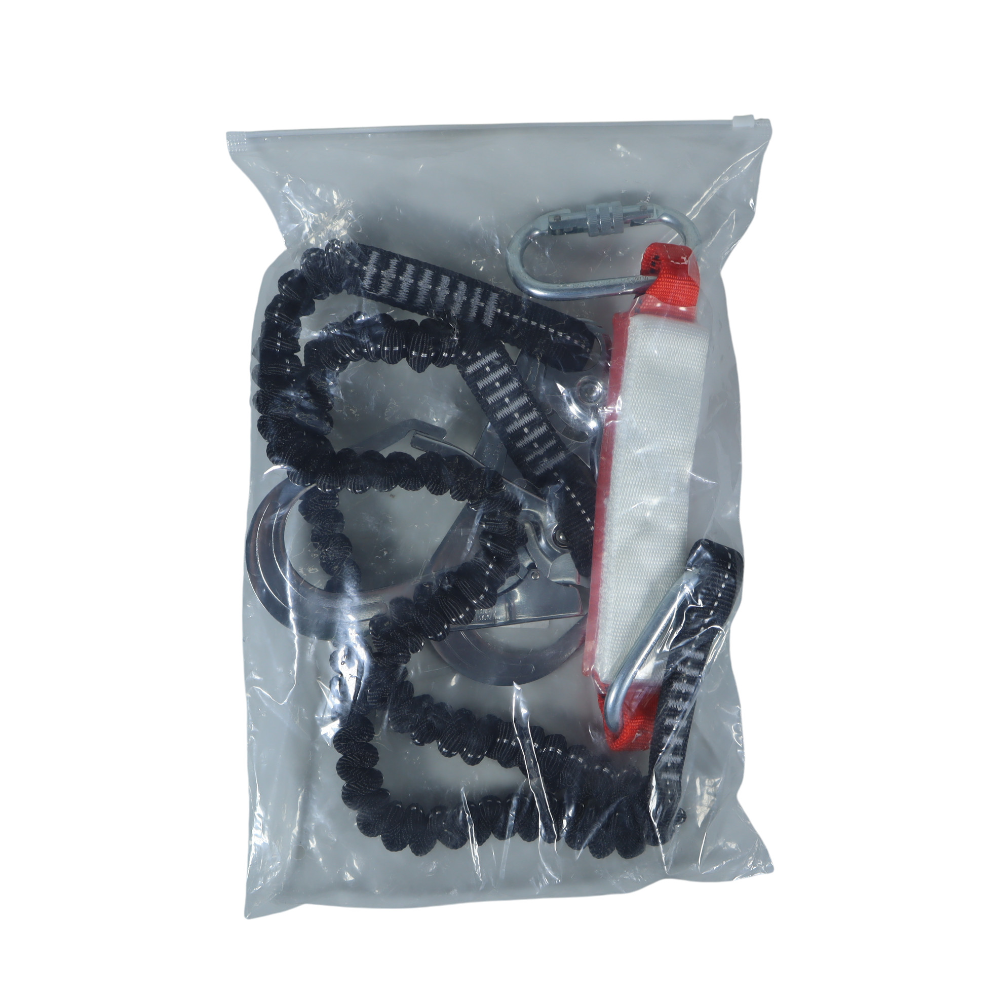 LUX Tali Safety Konstruksi 25KN Double Hook Anti Fall with Buffer Bag - KKN2 Gambar produk LUX Tali Safety Konstruksi 25KN Double Hook Anti Fall with Buffer Bag - KKN2 - Kemasan