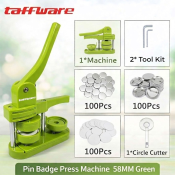 Taffware Mesin Press Pin Bros Peniti Bulat Rotating Badge Button Maker - SG-168