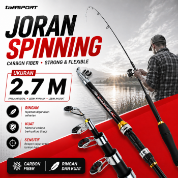 TaffSPORT GHOTDA Joran Pancing Spinning Carbon Fiber 5-6 Section - C562L