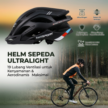 Gambar produk TaffSPORT Helm Sepeda Ultralight Breathable Bicycle Helmet 19 Air Vent - X15