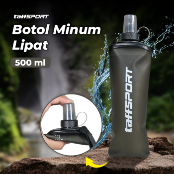 TaffSPORT Botol Minum Soft Flask Foldable Sport Water 500ml - TFG-50