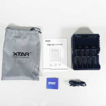 Gambar produk XTAR Charger Baterai 4 Slot AA AAA Li-Ion Ni-MH USB Type C QC3.0 - VX4 V2
