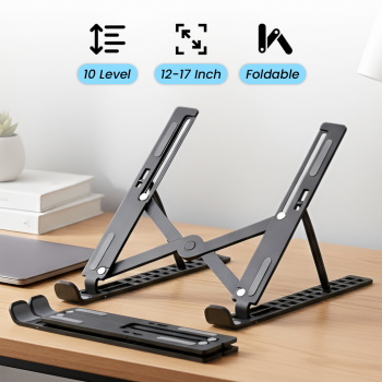 NUOXI Stand Laptop Plastik Dudukan Holder Foldable Adjustable - N3