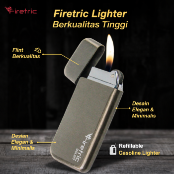 Gambar produk Firetric Pearl Korek Api Gas Butane Isi Ulang Aluminium Elegant - DOL077