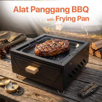 WOODPACK Alat Pemanggang Arang BBQ Outdoor Grill Stove Portable - sk201