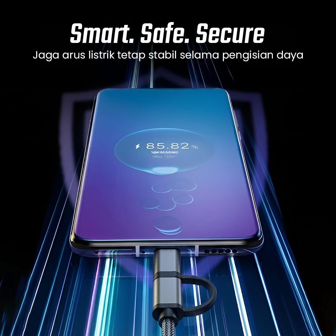 FLOVEME Kabel Charger 2in1 Fast Charging Micro USB Type C 14W 1.2M - B00626 Gambar produk FLOVEME Kabel Charger 2in1 Fast Charging Micro USB Type C 14W 1.2M - B00626