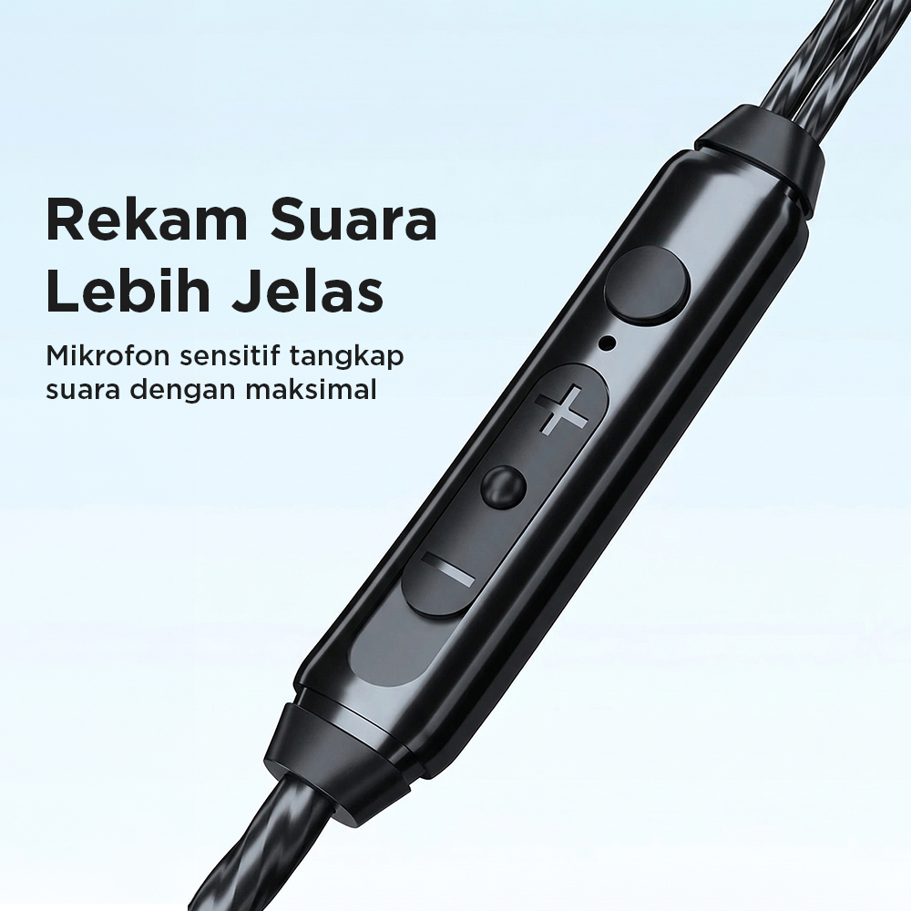 QKZ Earphone In-Ear Wired Detachable HiFi Surround Sound with Mic - Hi6T Gambar produk QKZ Earphone In-Ear Wired Detachable HiFi Surround Sound with Mic - Hi6T - 4
