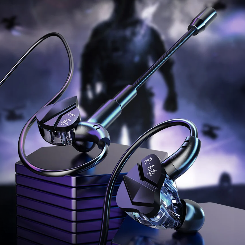 VAORLO Earphone Gaming Wired Type C HiFi Surround Sound Detachable Mic - G62 Gambar produk VAORLO Earphone Gaming Wired Type C HiFi Surround Sound Detachable Mic - G62 - 7