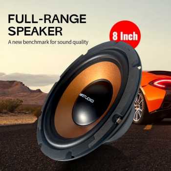 TaffSTUDIO Speaker Subwoofer Mobil Strong Bass Shock Magnetic Steel - AM81