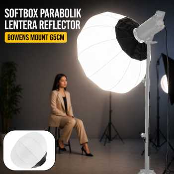 BSIDE Softbox Parabolik Lentera Reflector Lighting Bowens Mount 65cm - BS06
