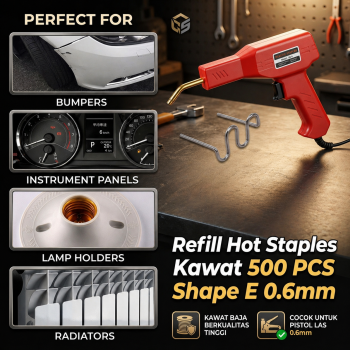DIYFIX Hot Stapler Refill Staples Welding Kawat Las Tembak 500 PCS - DF86