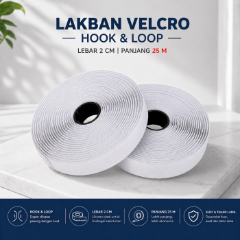 HAFINE Lakban Velcro Hook and Loop Magic Nylon Sticker - ZNK100