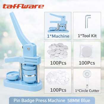 Taffware Mesin Press Pin Bros Peniti Bulat Rotating Badge Button Maker - SG-168
