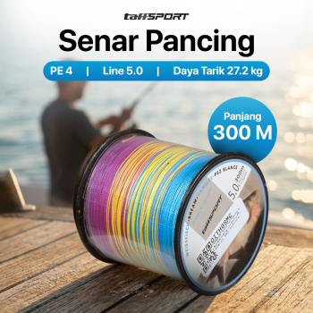 TaffSPORT Senar Tali Pancing 4 Braided Fishing Line Strong PE 300M - DM3