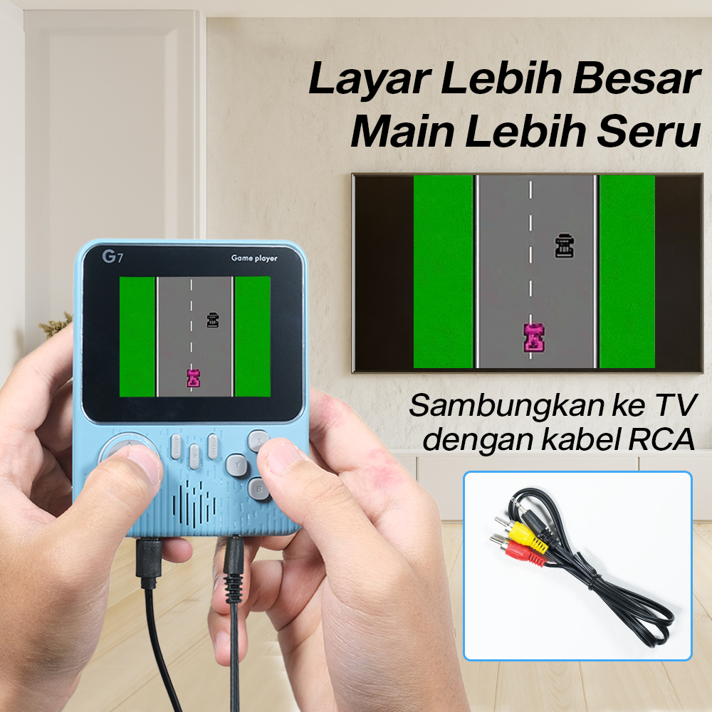 McGeSin Handheld Console Gameboy 3.5 Inch 168 Game with Controller - G7 Gambar produk McGeSin Handheld Console Gameboy 3.5 Inch 168 Game with Controller - G7 - 4
