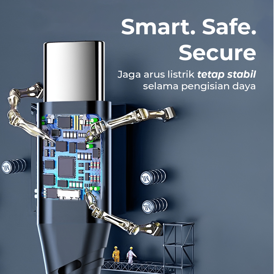 Gambar produk AUFU Kabel Data Type C to Type C Charger Braided Fast Charging 6A 66W 1M - KD66