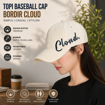 MXS Topi Baseball Cap Bordir Cloud - GN-56