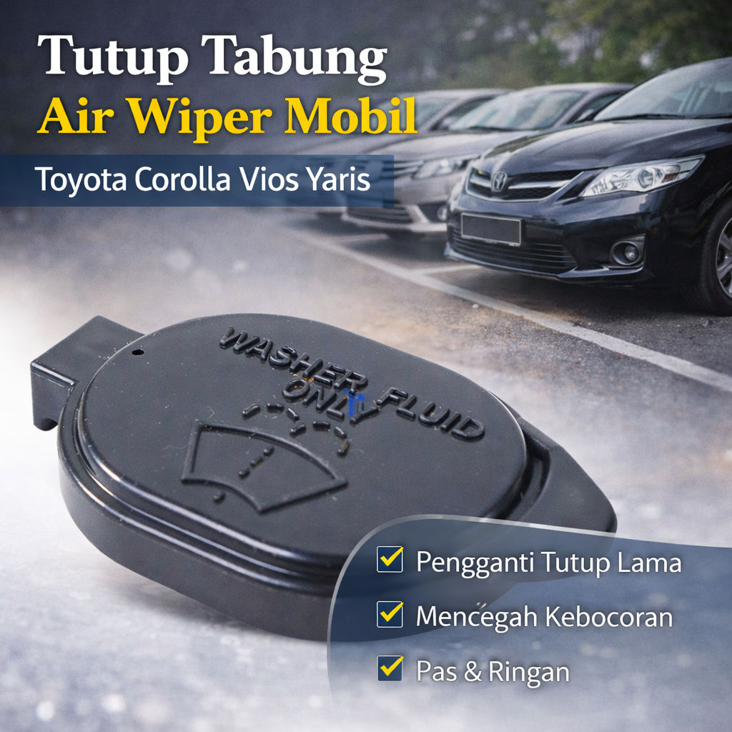 Gambar produk LARBLL Tutup Tabung Air Wiper Mobil for Toyota Corolla Vios Yaris - LB53