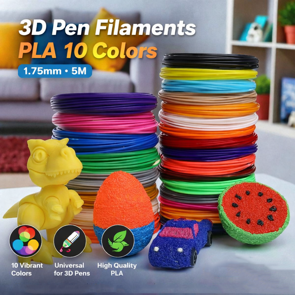 Gambar produk AVEIBEE 3D Pen Filaments PLA 10 Colors 1.75mm 5M - AV-200