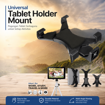 Gambar produk Taffware Universal Tablet Holder Mount 1/4 Screw Bracket Tripod - VTM4