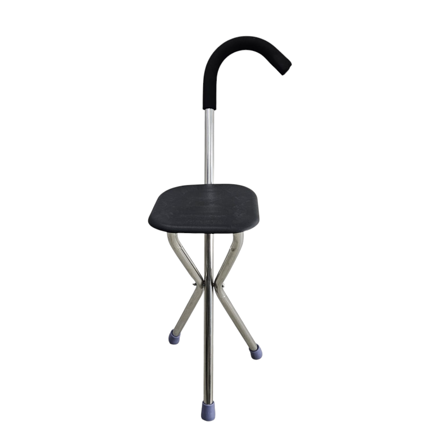GAIWANZI Tongkat Jalan Kursi Lipat 2in1 Foldable Cane Chair Portable - GZD05 Gambar produk GAIWANZI Tongkat Jalan Kursi Lipat 2in1 Foldable Cane Chair Portable - GZD05 - 2
