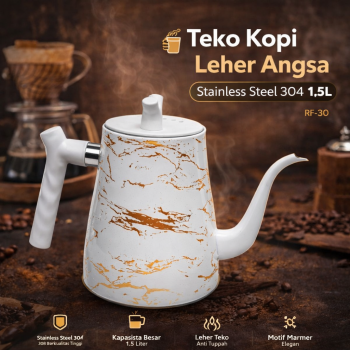ELPINIS Teko Kopi Leher Angsa Gooseneck Pour Over Drip Kettle 1.5L - RF-30