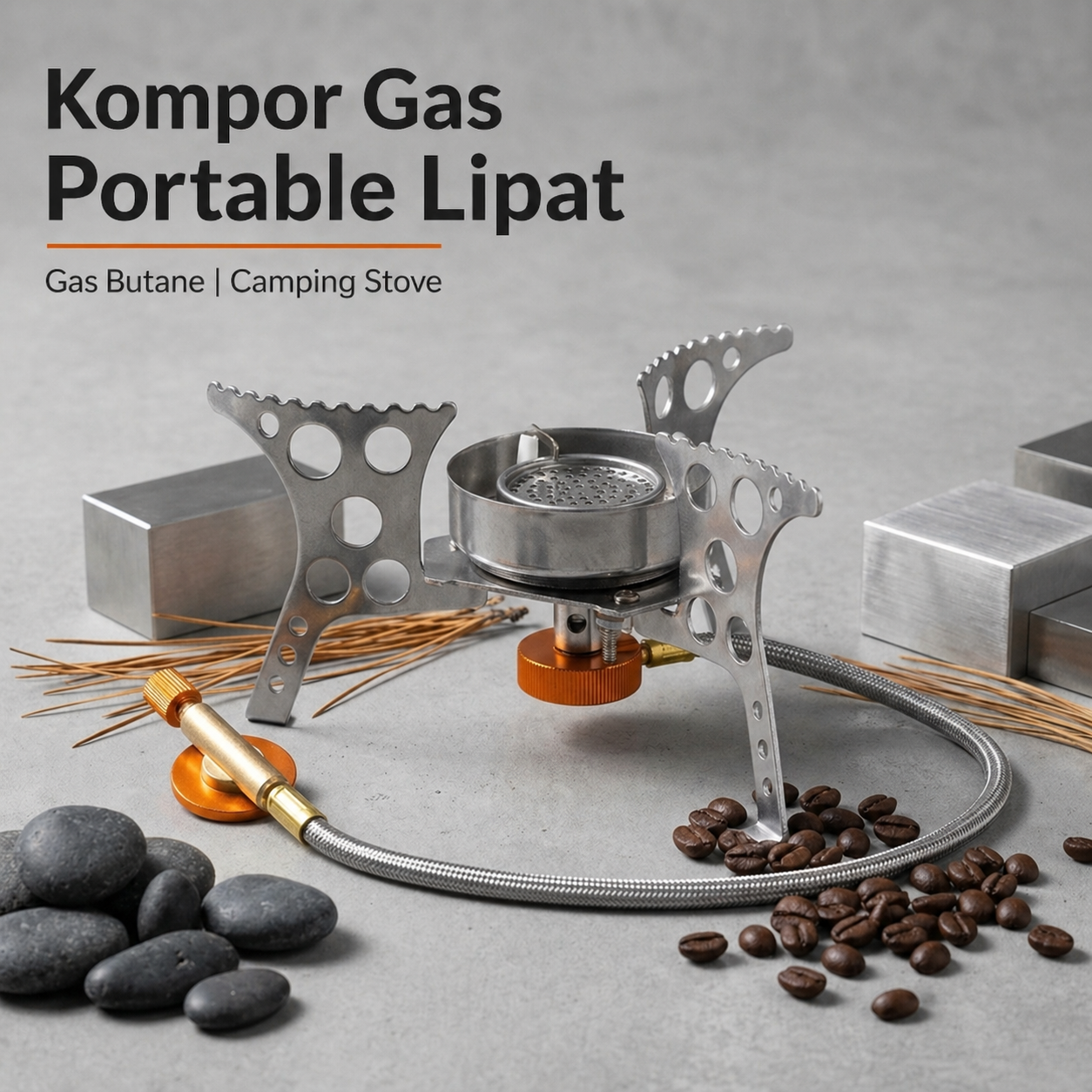 Gambar produk LivelyLife Kompor Gas Portable Lipat Outdoor 1 Burner Camping Stove - LV-39