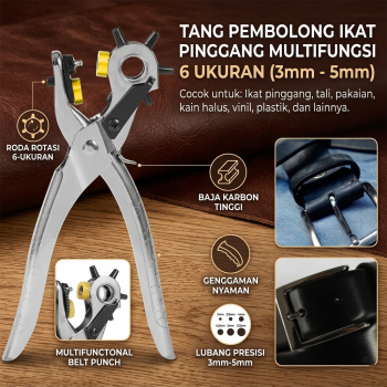 Gambar produk NEWZ Tang Pembolong Ikat Pinggang 9 Inch Belt Punch Plier - CA-40