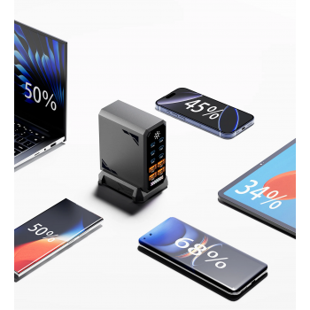 Gambar produk Taffware Charger Station Fast Charge Touch USB Type C GaN 10Port 660W - HW18