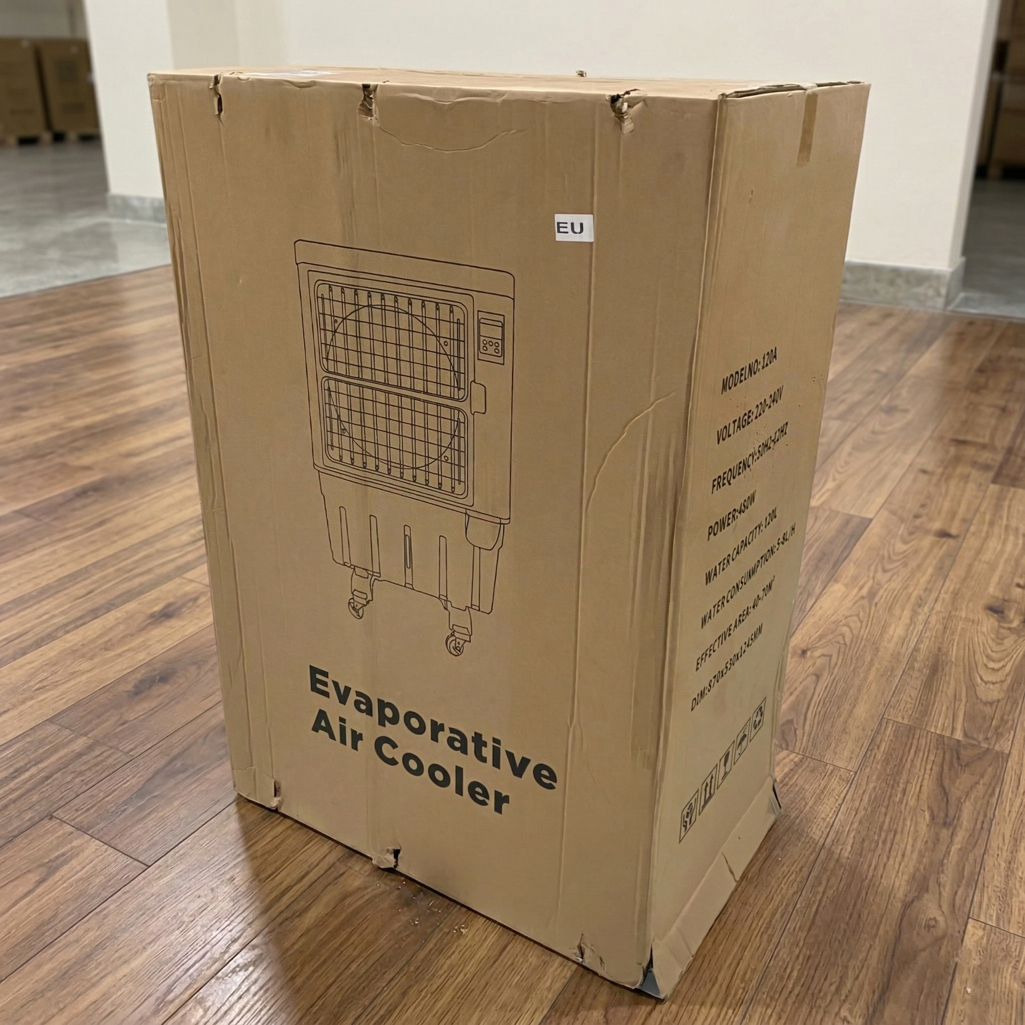 TaffHOME Air Cooler Industrial Evaporative 3 Speed 11.5m/s 480W 100L - 120A Gambar produk TaffHOME Air Cooler Industrial Evaporative 3 Speed 11.5m/s 480W 100L - 120A