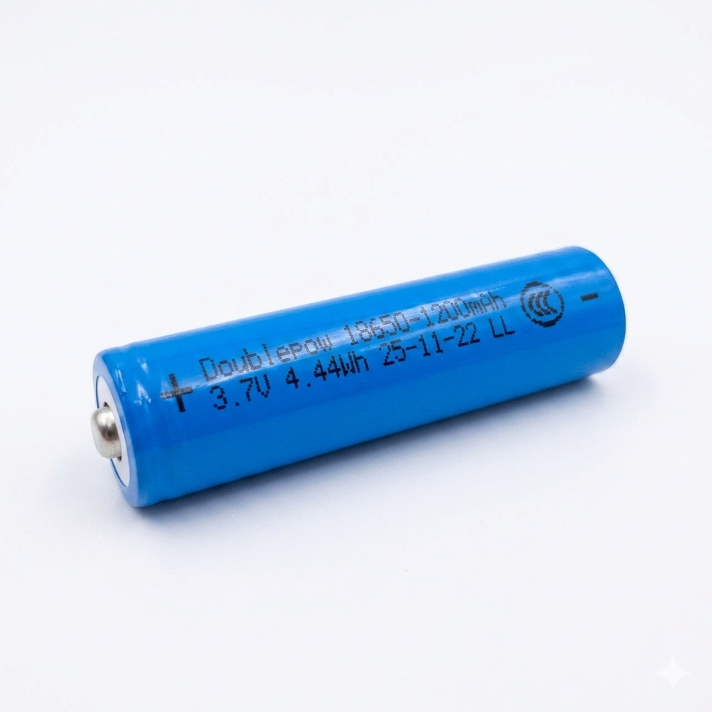 Doublepow Baterai Isi Ulang 18650 Li-Ion Button Top 1200mAh 3.7V 1 PCS Gambar produk Doublepow Baterai Isi Ulang 18650 Li-Ion Button Top 1200mAh 3.7V 1 PCS - 2