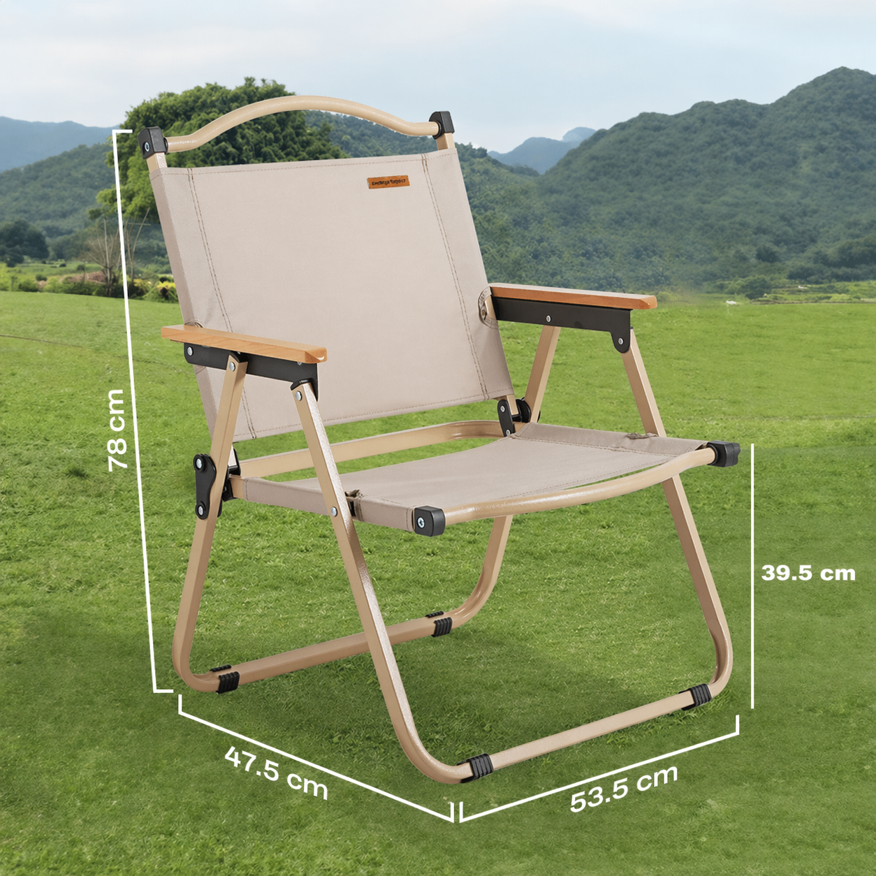 Gambar produk TaffSPORT Kursi Lipat Outdoor Camping Portable Foldable Oxford 600D XL - YH6 - 8