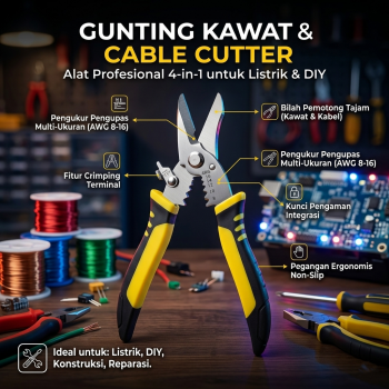 ZHOLIN Gunting Kawat Listrik Multifungsi Cable Cutter Stainless Steel - Z196