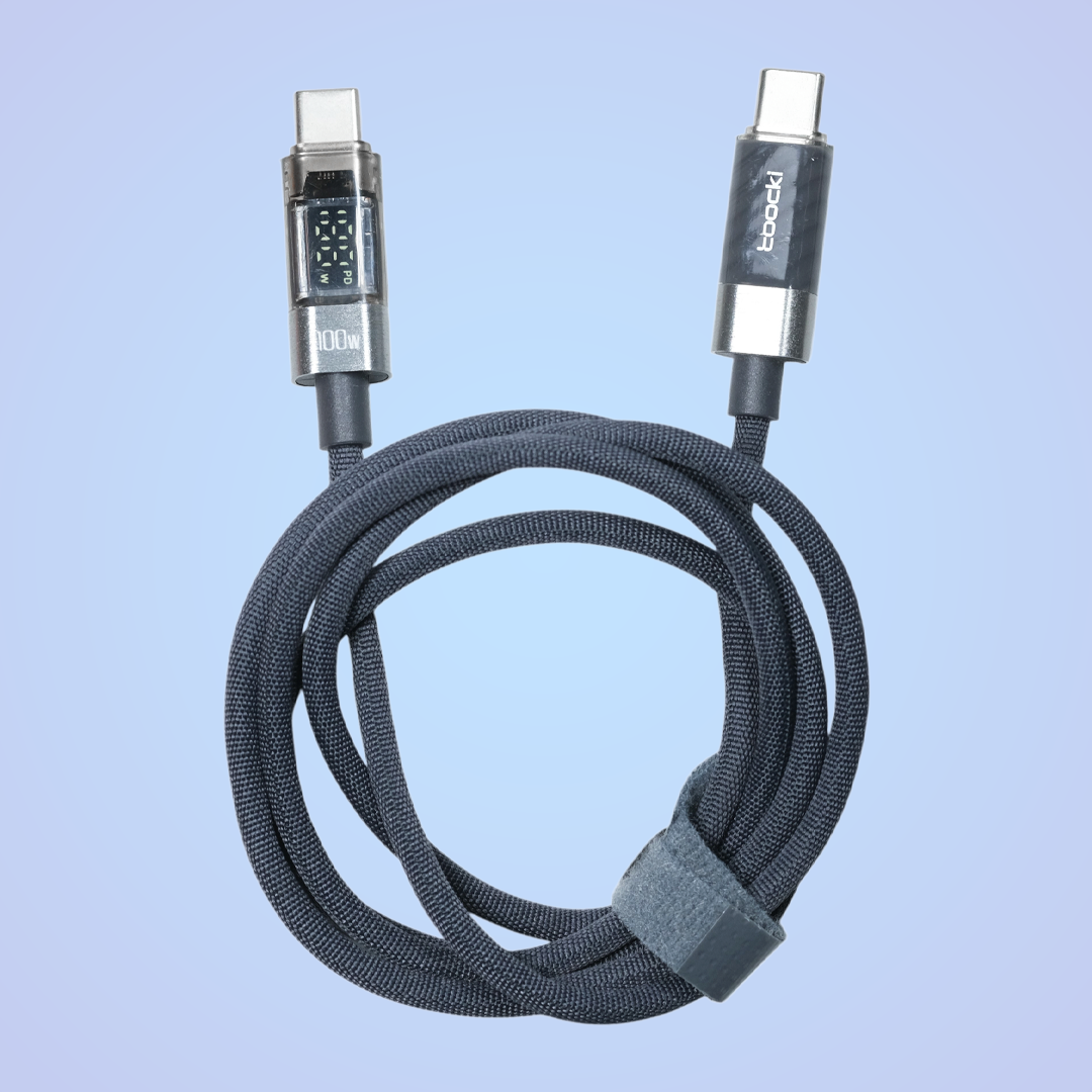 Gambar produk Toocki Kabel Data Type C to Type C Fast Charging LED Display 100W 1M - TXCTT1-ZX0G