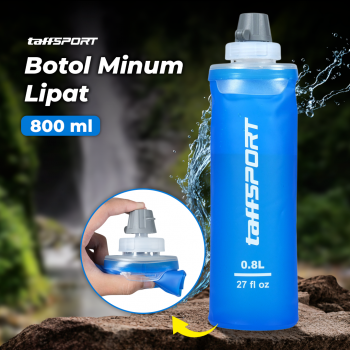 TaffSPORT Botol Minum Soft Flask Foldable Sport Water TPU - TS-80