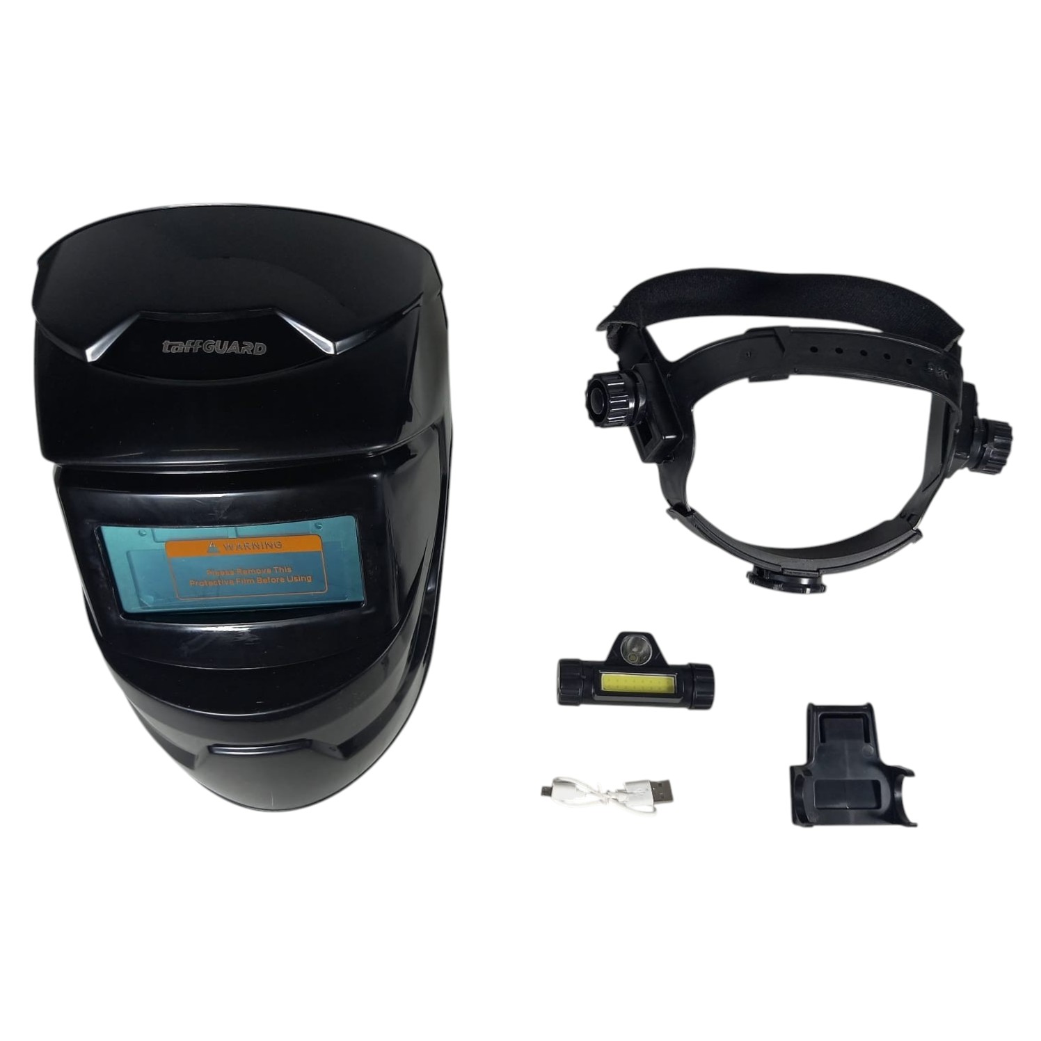 TaffGUARD Helm Las Otomatis Auto Dimming True Color Welding Mask LED - CL281 Gambar produk TaffGUARD Helm Las Otomatis Auto Dimming True Color Welding Mask LED - CL281 - 8