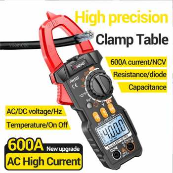 ANENG Digital Multimeter Tang Ampere Voltage NCV AC DC Test Clamp 600A - PN107
