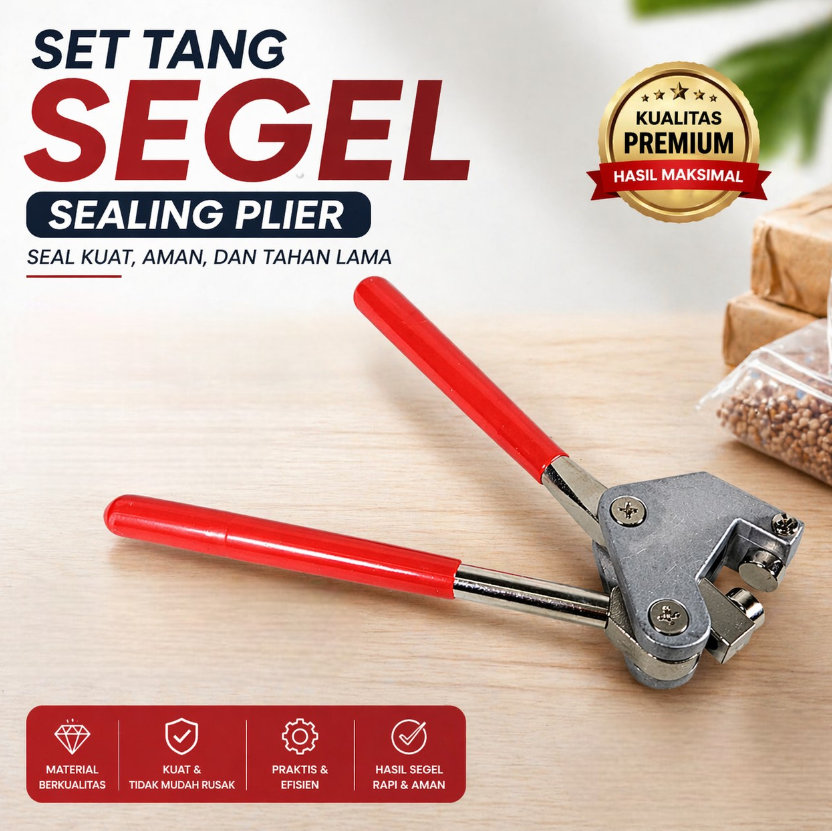 Chearw Set Tang Segel Sealing Plier with Lead Sealing and Wire - CW01 Gambar produk Chearw Set Tang Segel Sealing Plier with Lead Sealing and Wire - CW01 - Utama